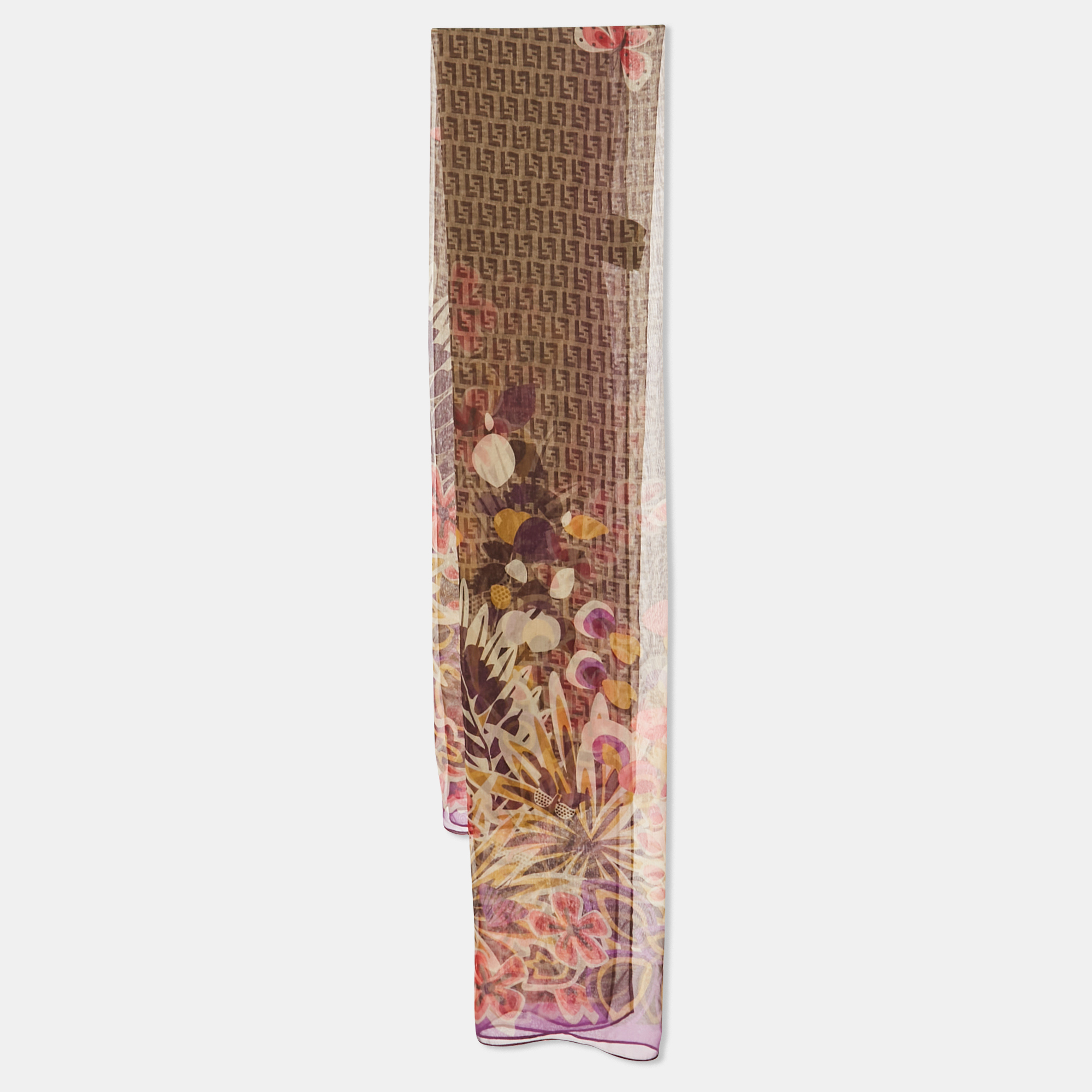 

Fendi Multicolor Printed Silk Stole