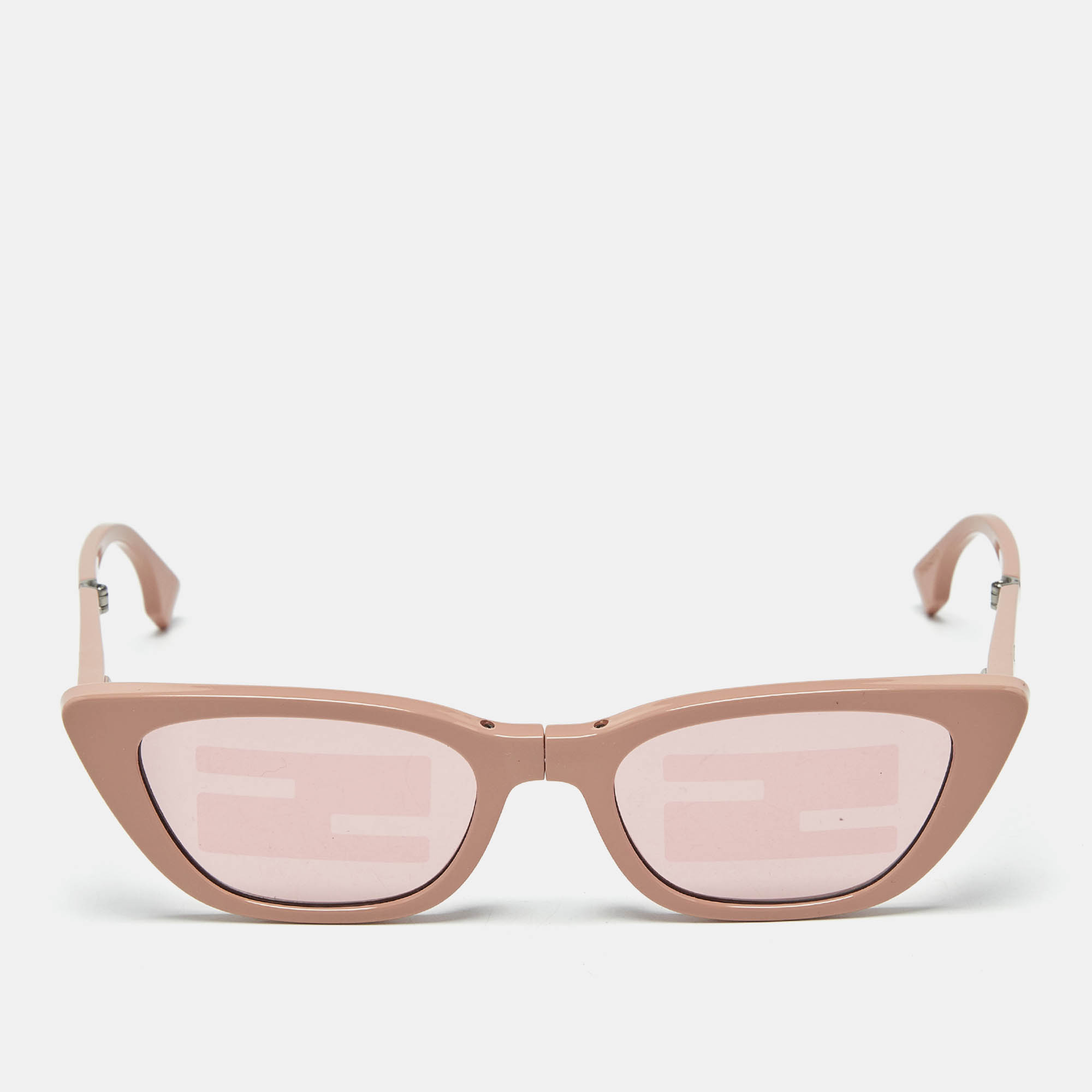 

Fendi Old Rose FE40089I Folding Cat Eye Sunglasses, Pink