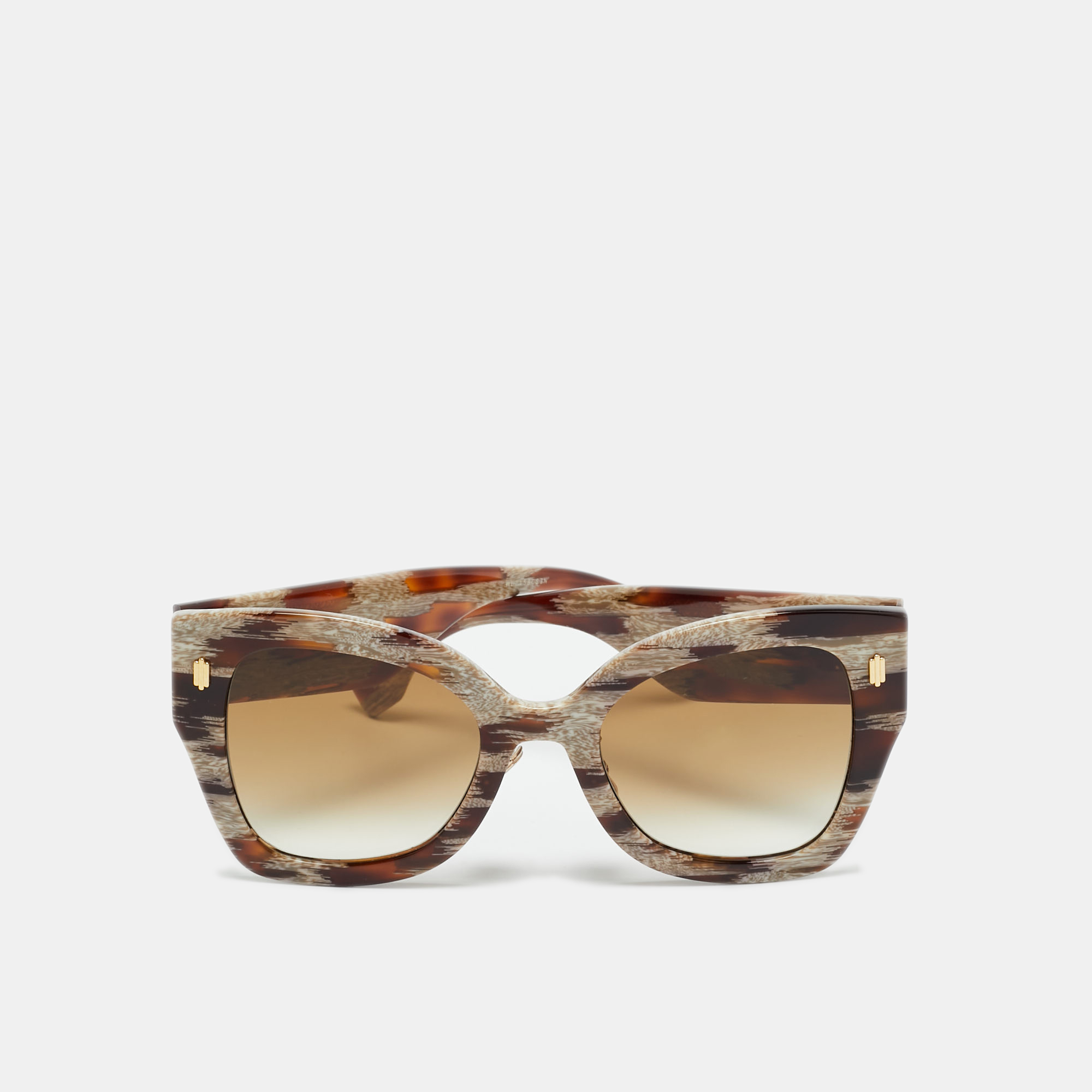 

Fendi Brown Gradient FF0434/C/S Printed Frame Butterfly Sunglasses
