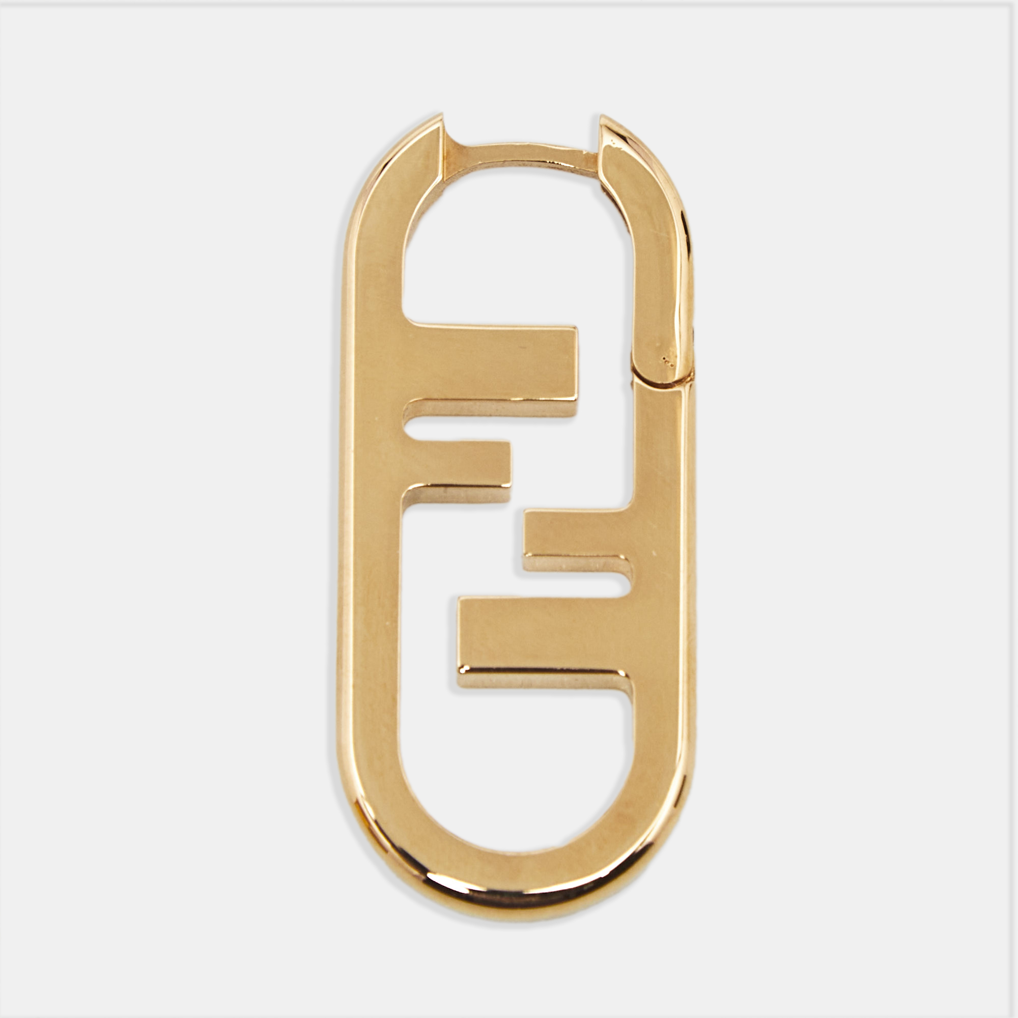 

Fendi O'Lock Gold Tone Earrings