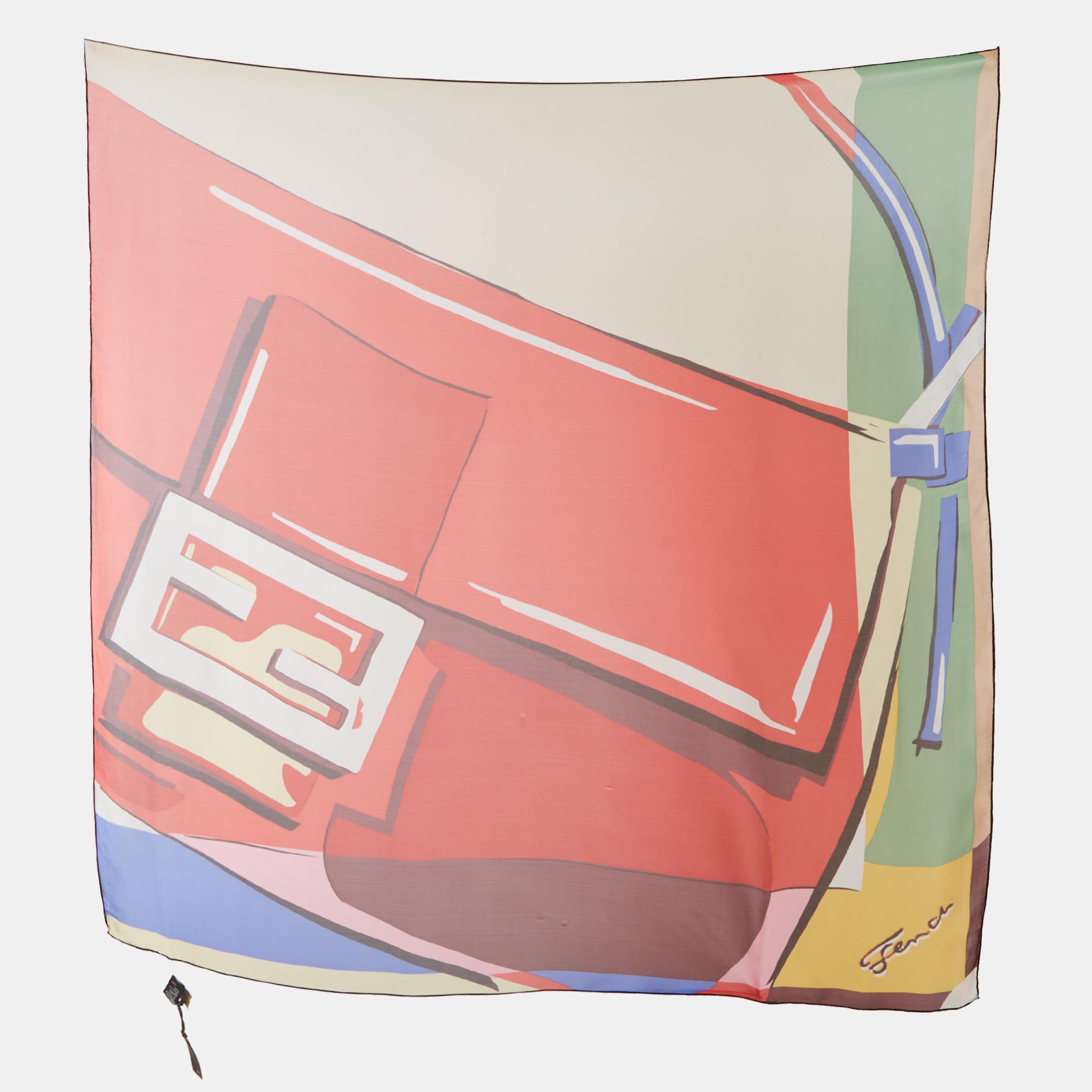 

Fendi Multicolor Printed Silk Scarf