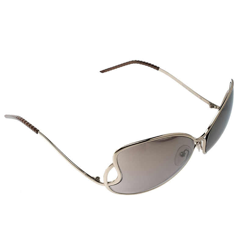 Fendi Gold/Brown FS5178 Oversize Sunglasses