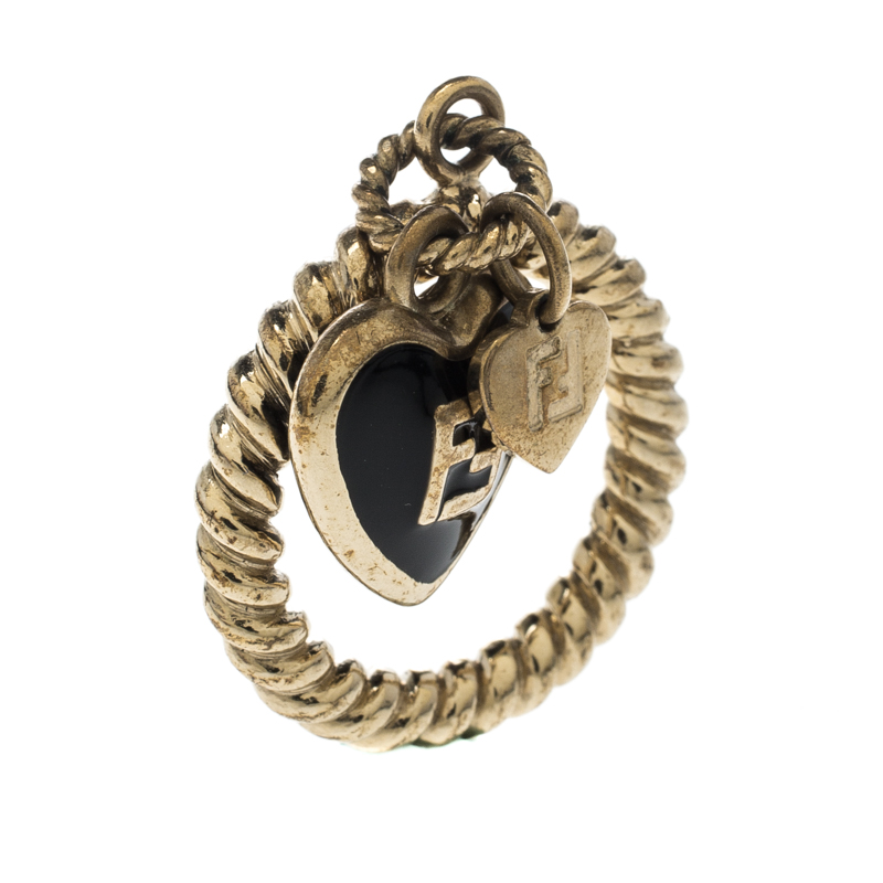 fendi charm ring