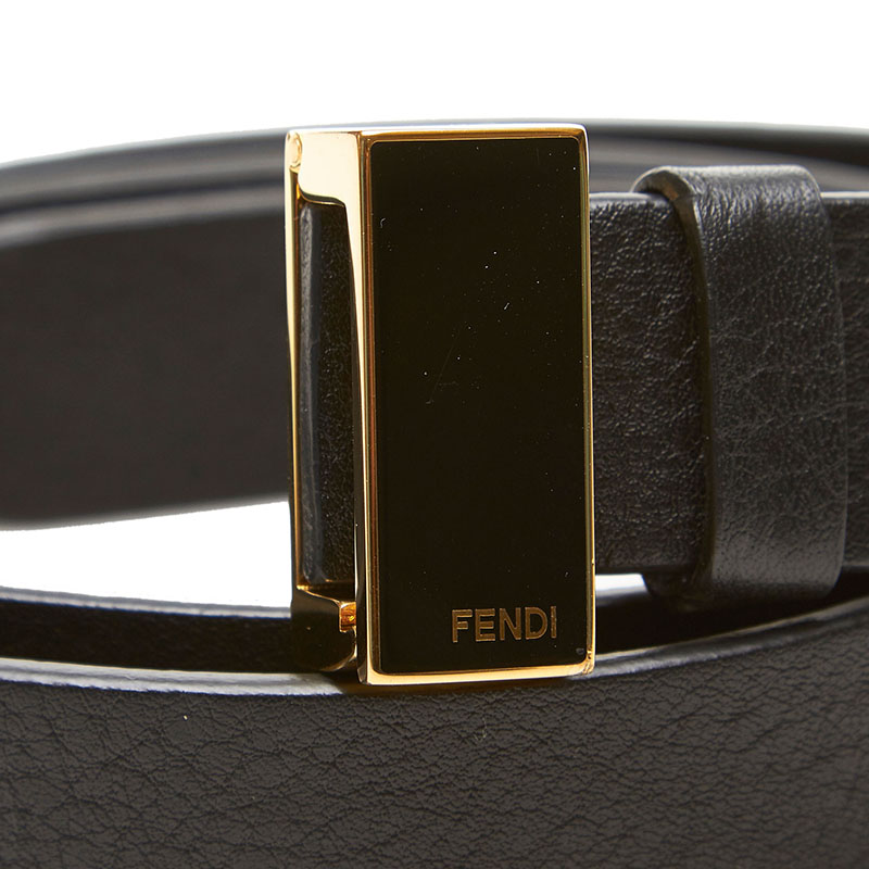 

Fendi Black Leather Belt