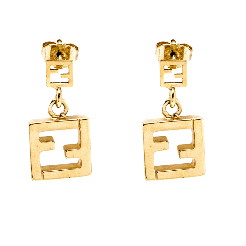 Fendi dangle outlet earrings