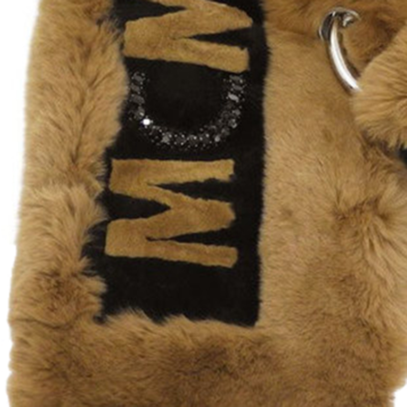 

Fendi Brown/Black Fur Embellished MCMXXV Scarf