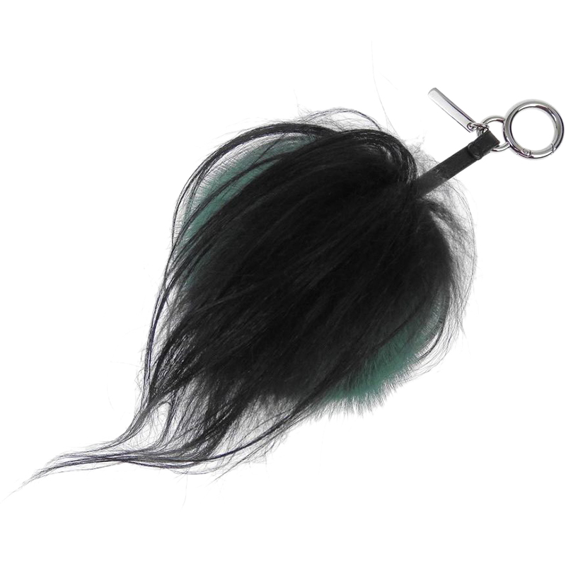 

Fendi Tricolor Fur Monster Bag Charm and Key Holder, Black