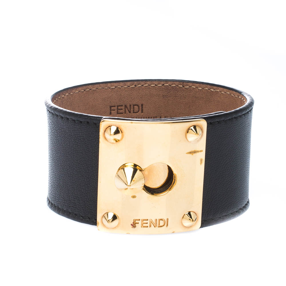 fendi leather bracelet