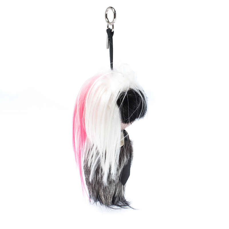 

Fendi Multicolor Fur and Leather Karlito Bag Charm