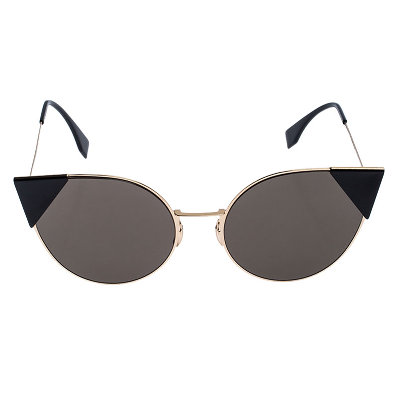 

Fendi Rose Gold Tone /Brown FF0191/S Cat Eye Sunglasses