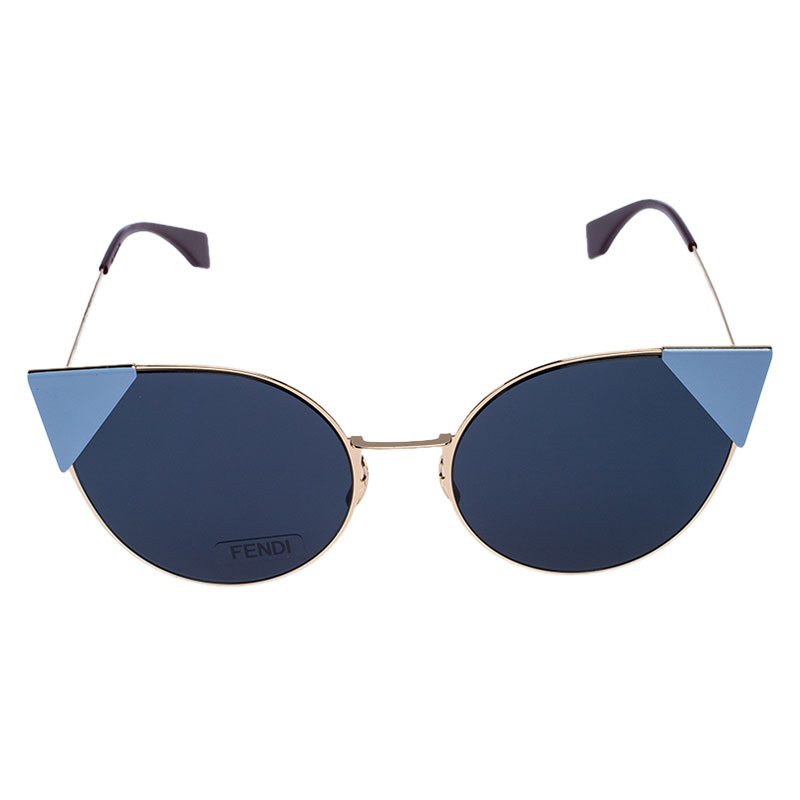 

Fendi Gold Tone/Blue FF0190/S Cat Eye Sunglasses