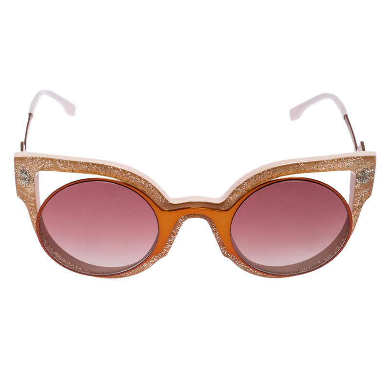 

Fendi Copper Tone /Purple Gradient FF 0137/S Shimmer Paradeyes Sunglasses