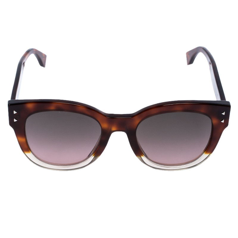 

Fendi Brown Havana/ Bicolor Gradient FF0239/S Cat Eye Sunglasses, Multicolor