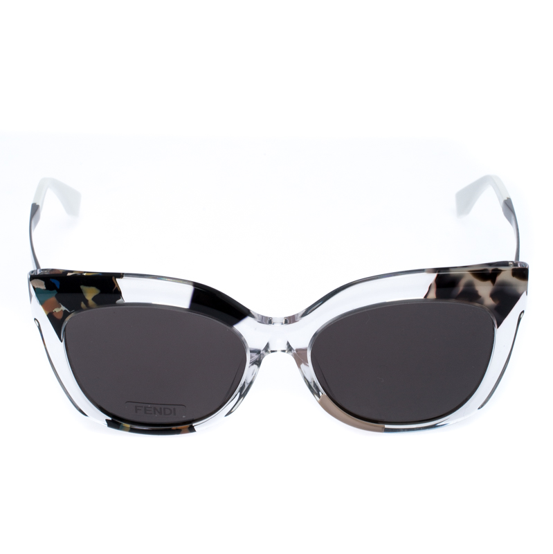 

Fendi Clear Jungle/Black Dark FF 0179/F/S Cateye Sunglasses