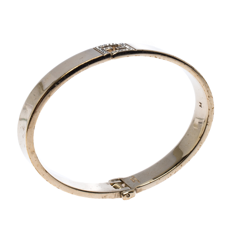 

Fendi Fendista Crystal Gold Tone Bracelet