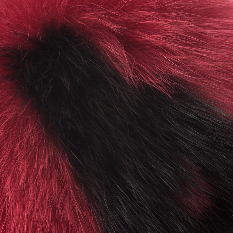 Fendi ABCharm A Red Fox Fur Bag Charm