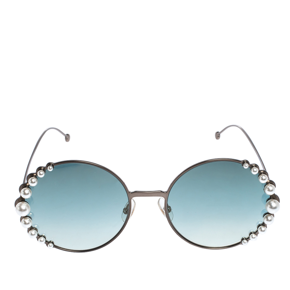 

Fendi Bronze/Blue Gradient FF0295/S Pearl Round Sunglasses