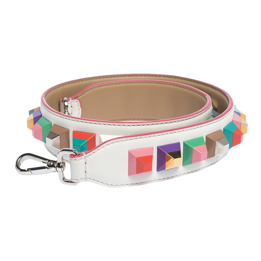 

Fendi Multicolor Leather Studded Strap You Shoulder Bag Strap