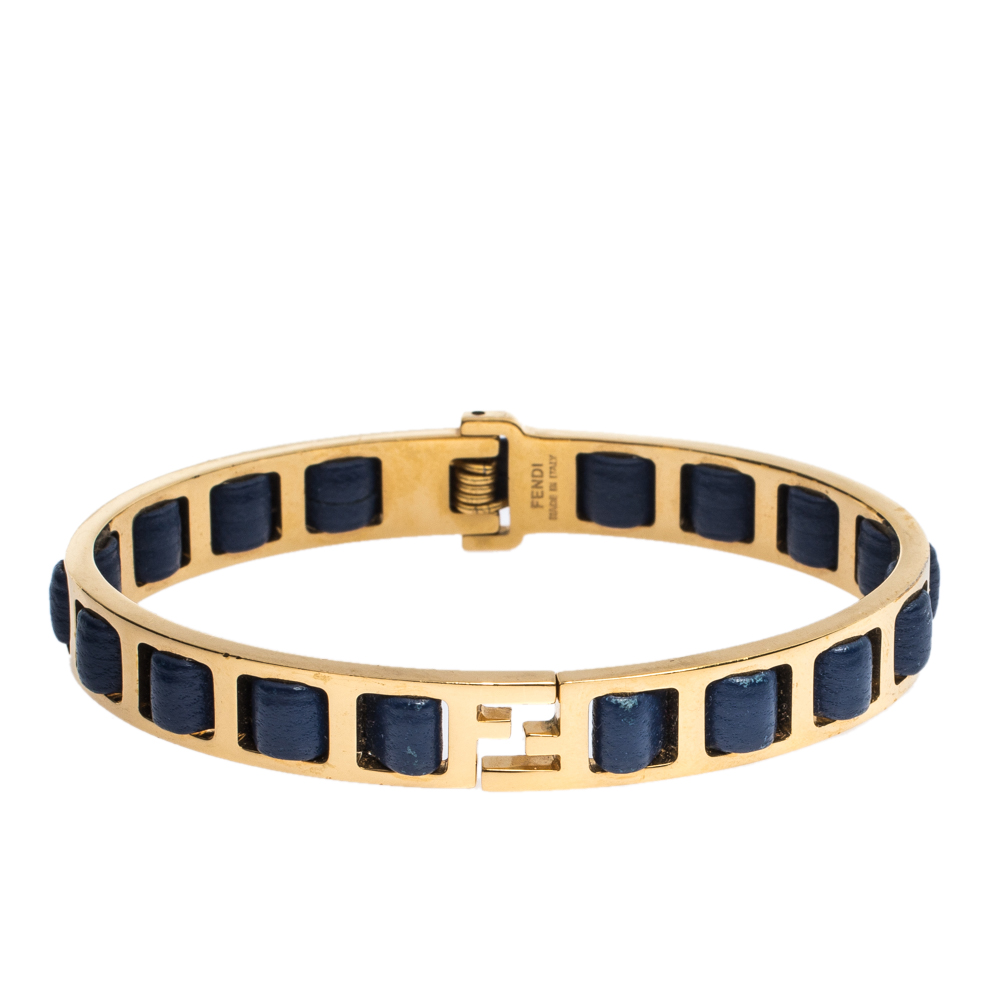 fendi leather bracelet