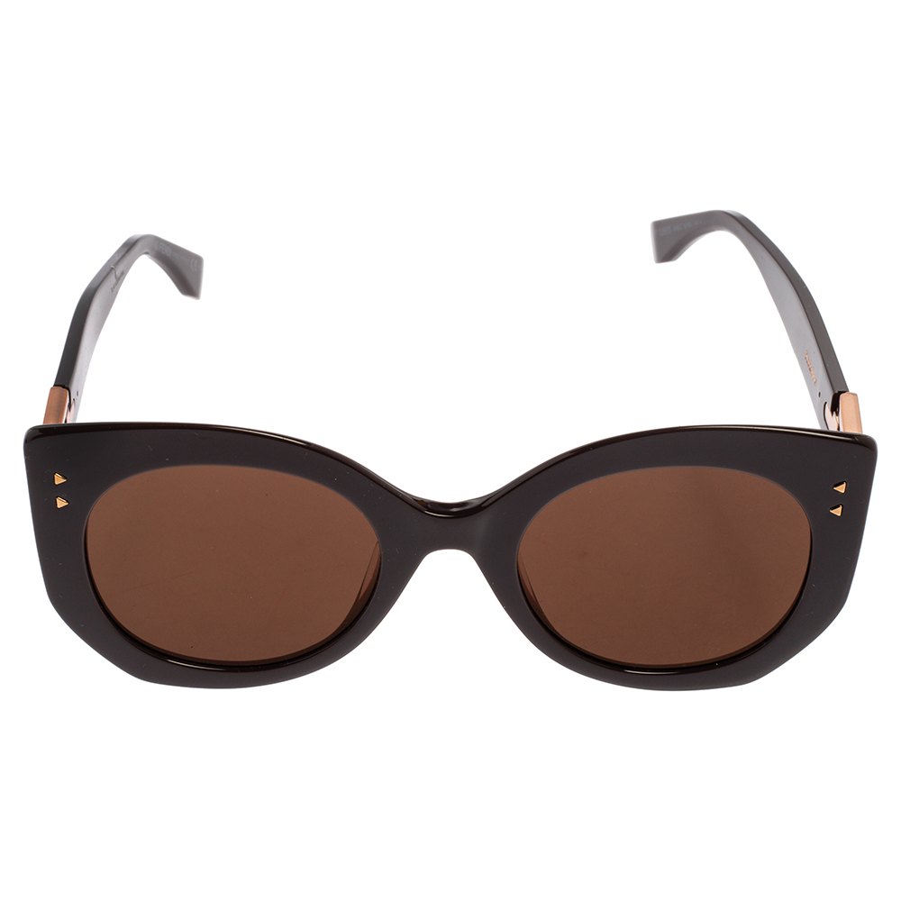 

Fendi Brown / Brown with Bronze Mirror FF0265/S Oversized Peekaboo Sunglasses