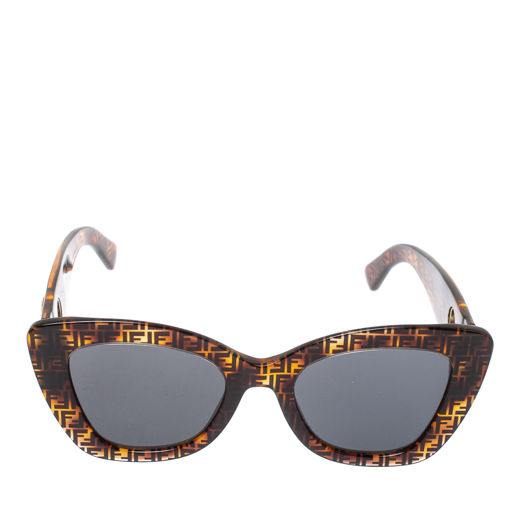 

Fendi Brown Zucca / Grey F is Fendi FF0327/S Cat Eye Sunglasses