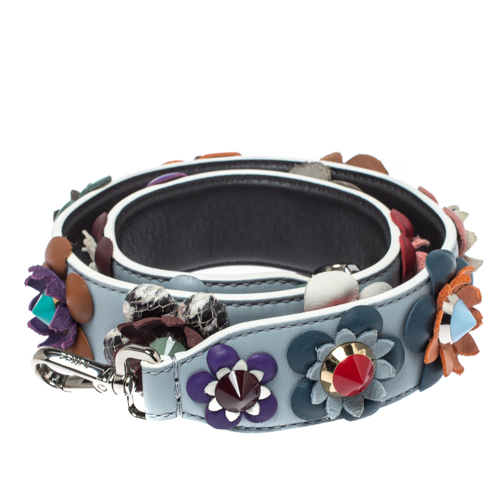 

Fendi Multicolor Flowerland Leather Strap You Shoulder Strap