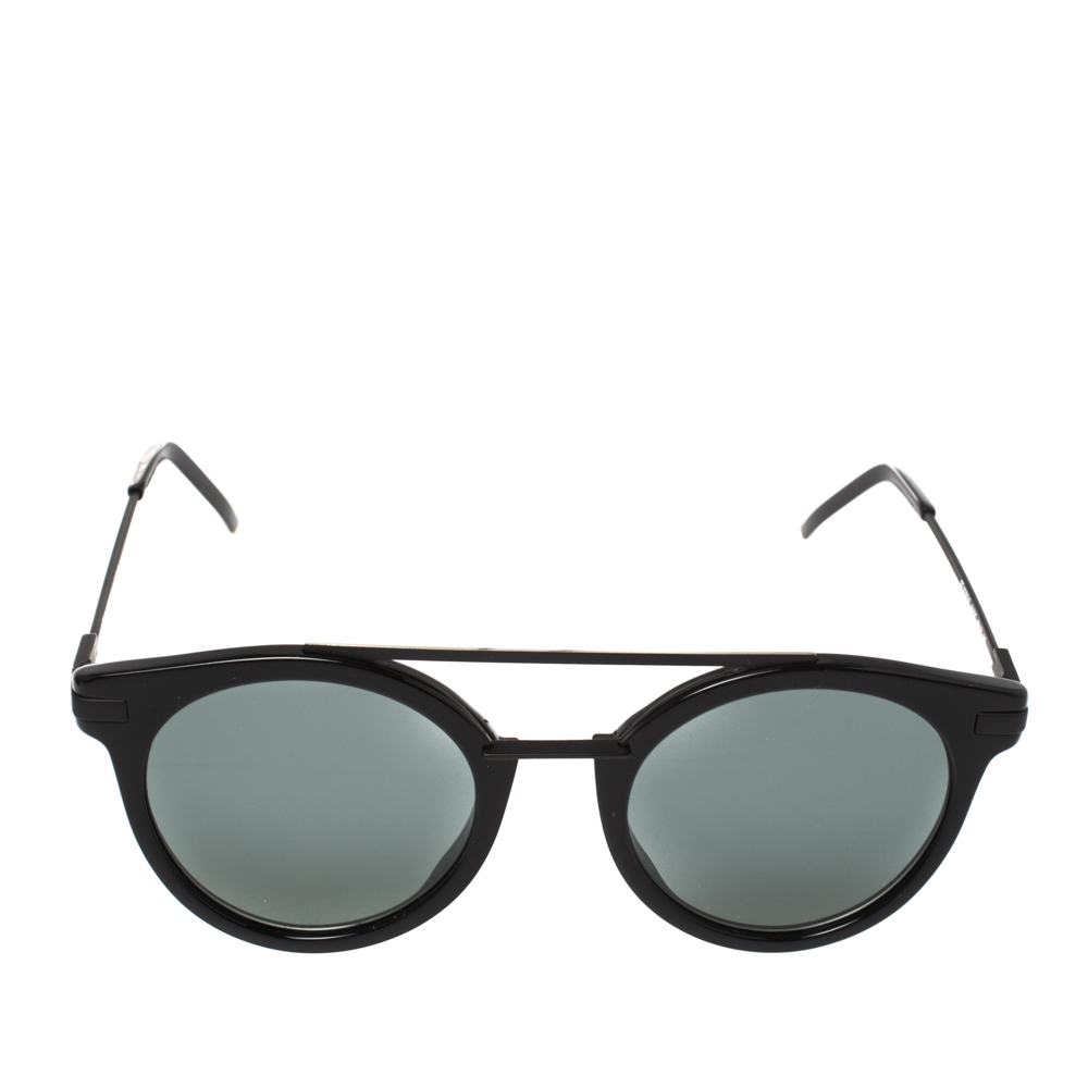 

Fendi Black / Green FF 0225/S Round Sunglasses