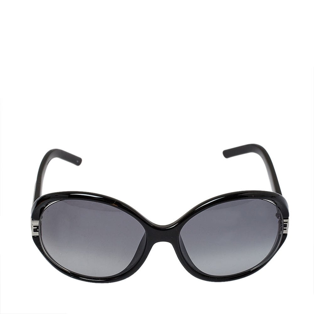 

Fendi Black / Grey FS5153 Oversized Round Sunglasses