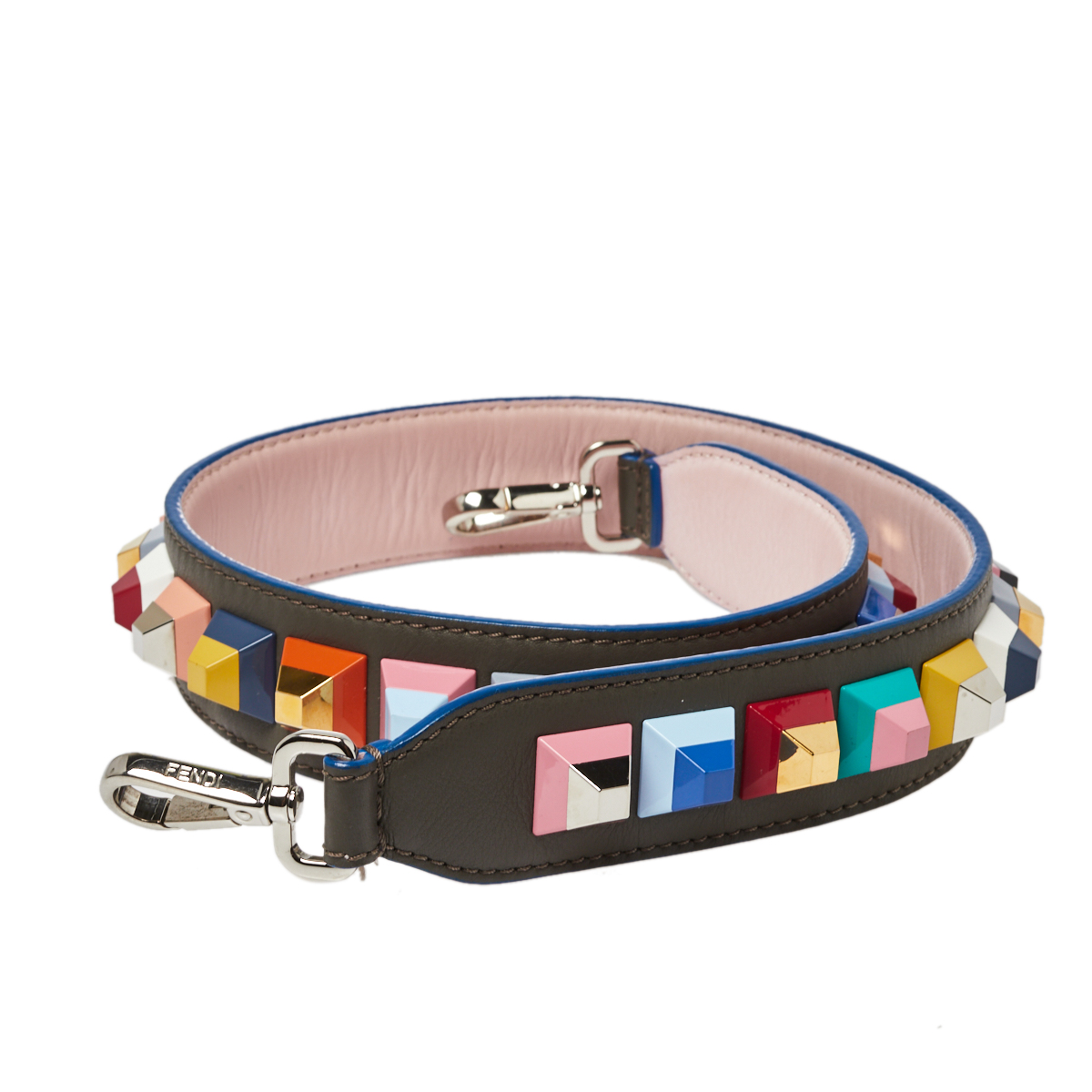 

Fendi Multicolor Leather Studded Strap You Shoulder Bag Strap
