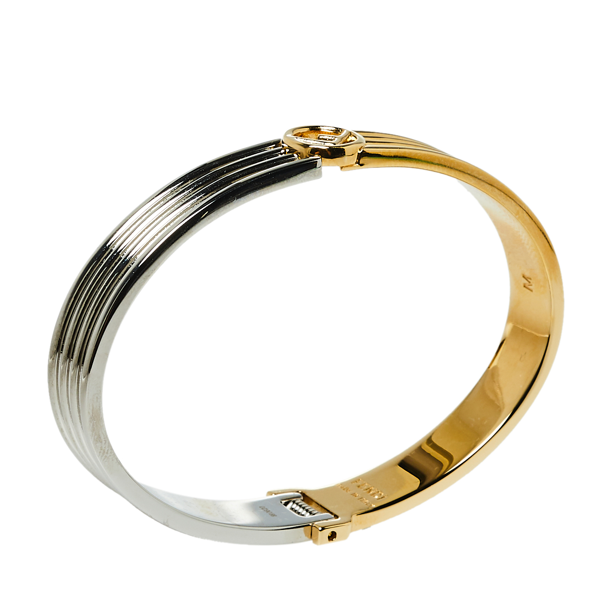 

Fendi F Gold Tone and Palladium Cuff Bracelet