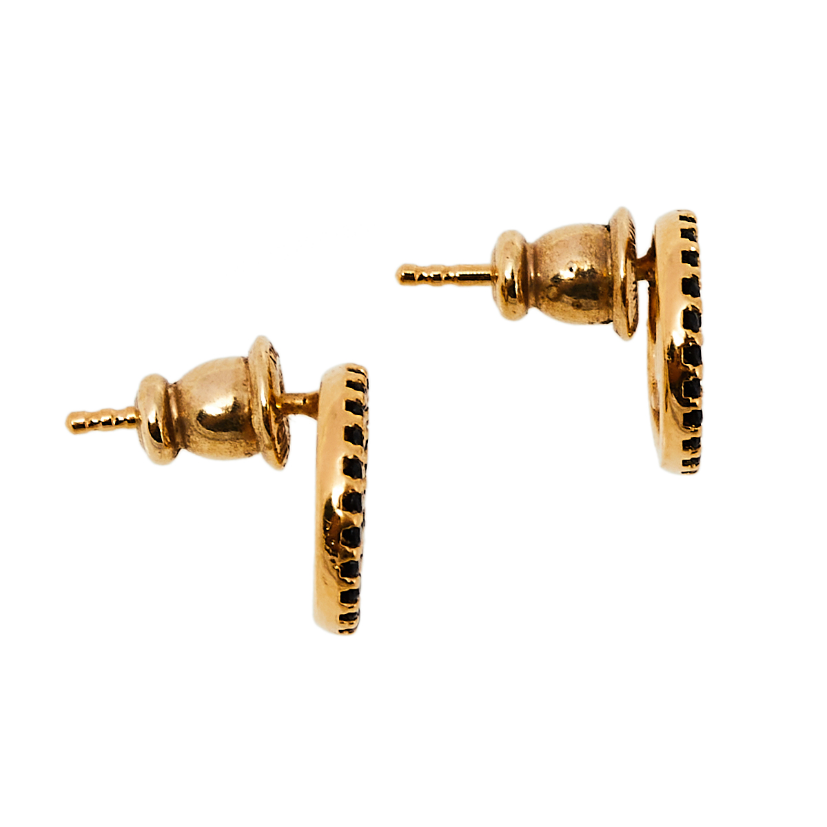

Fendi F is Fendi Black Crystal Stud Earrings