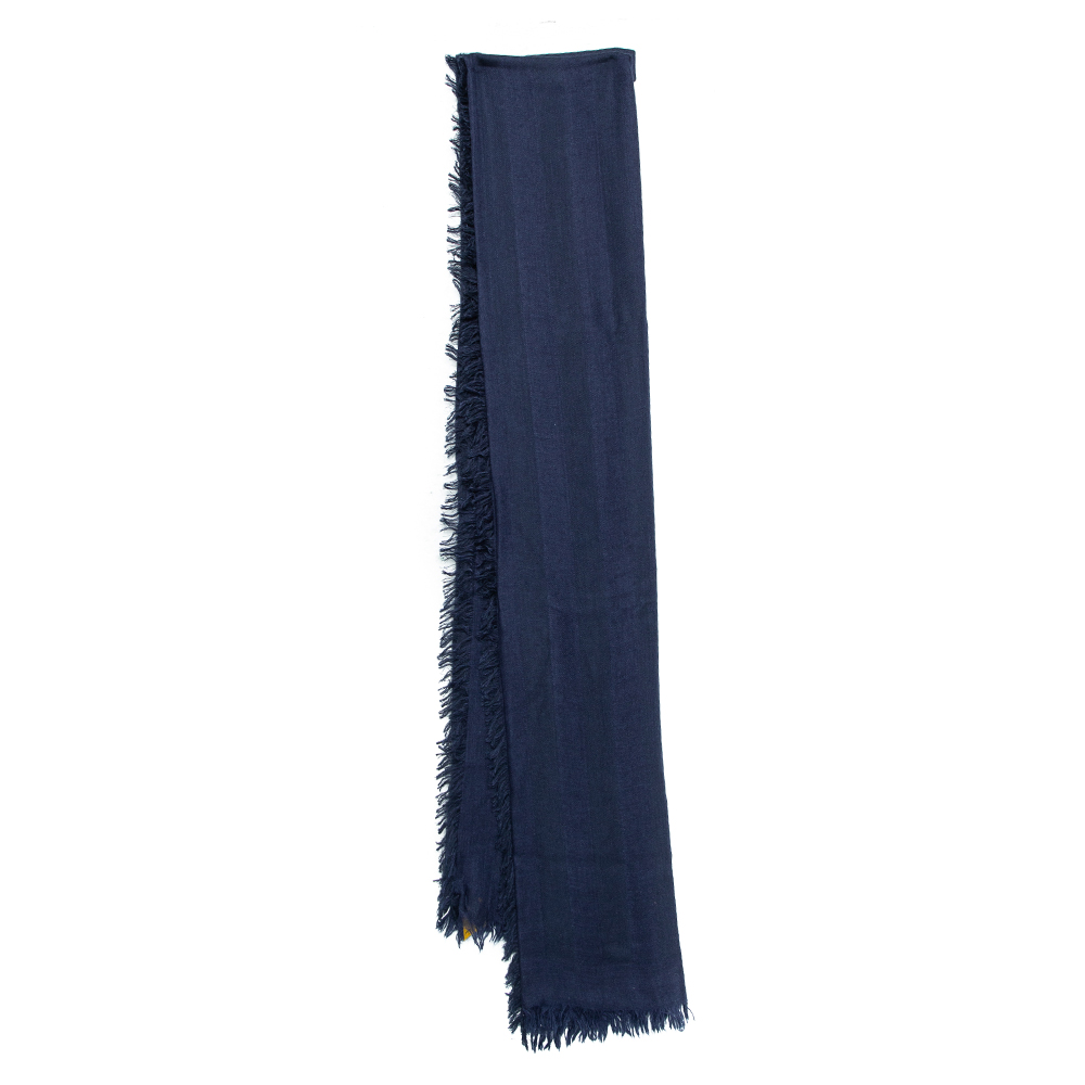 Pre-owned Fendi Blue Striped Cashmere & Cotton | ModeSens