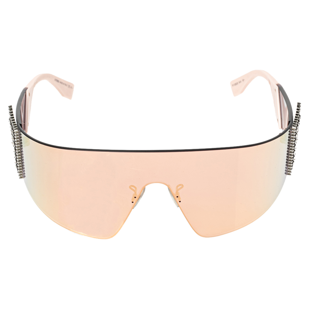 

Fendi Pink Acetate FF 0382/S Mirror Shield Sunglasses