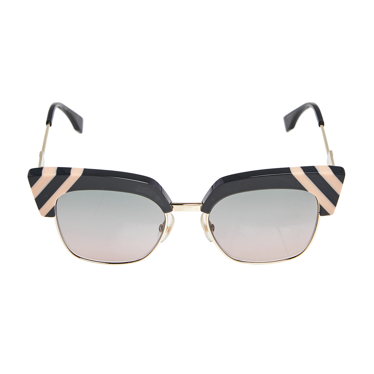 

Fendi Azure Dark Brown/ Green Gradient FF 0241/S Waves Square Sunglasses