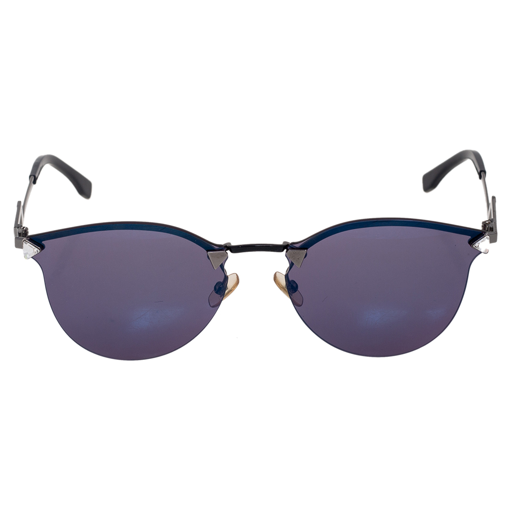 

Fendi Blue Acetate FF0040/S Embellished Cat Eye Sunglasses