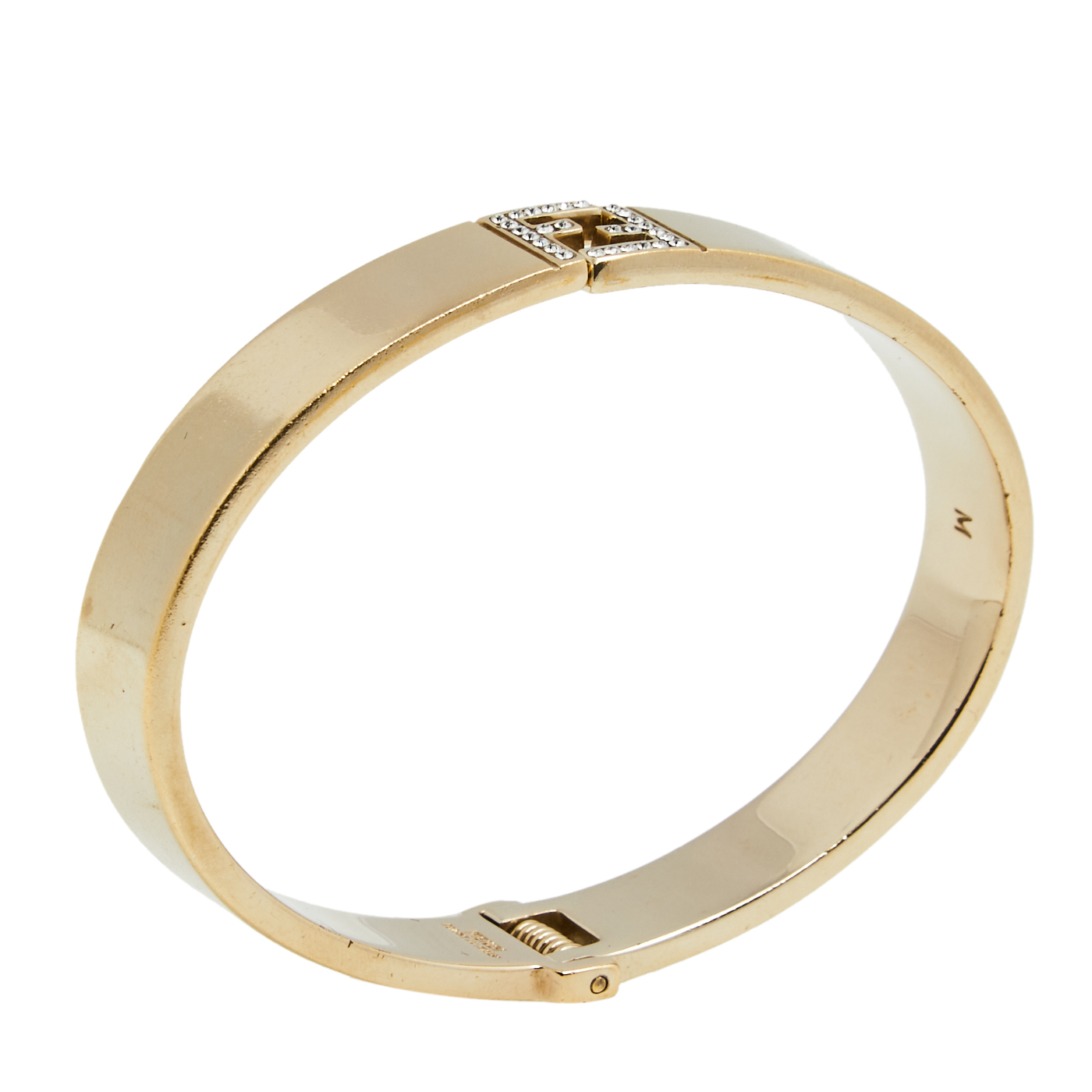 

Fendi Fendista Crystal Gold Tone Bracelet