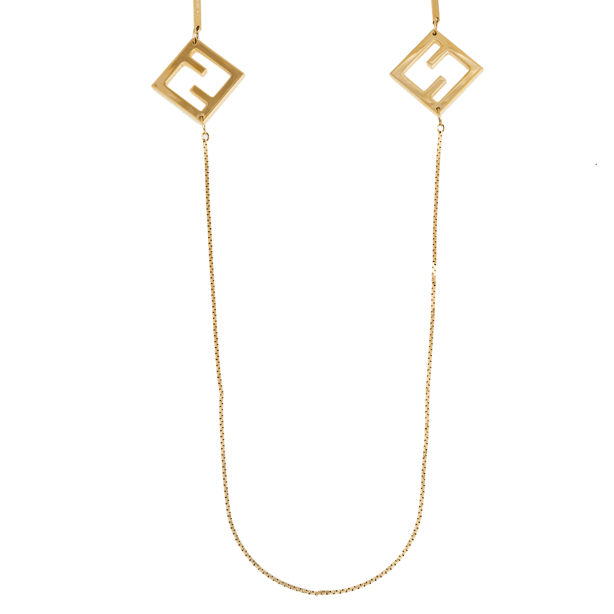 

Fendi Gold Tone Logo Link Sunglass Chain