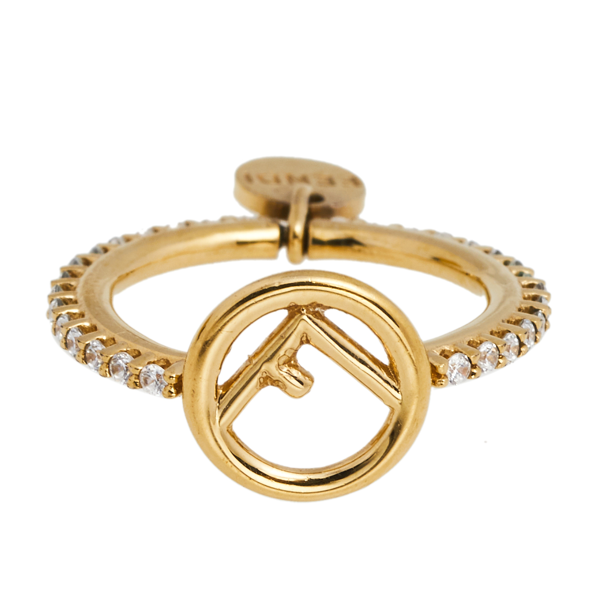 

Fendi F is Fendi Gold Tone Crystal Ring