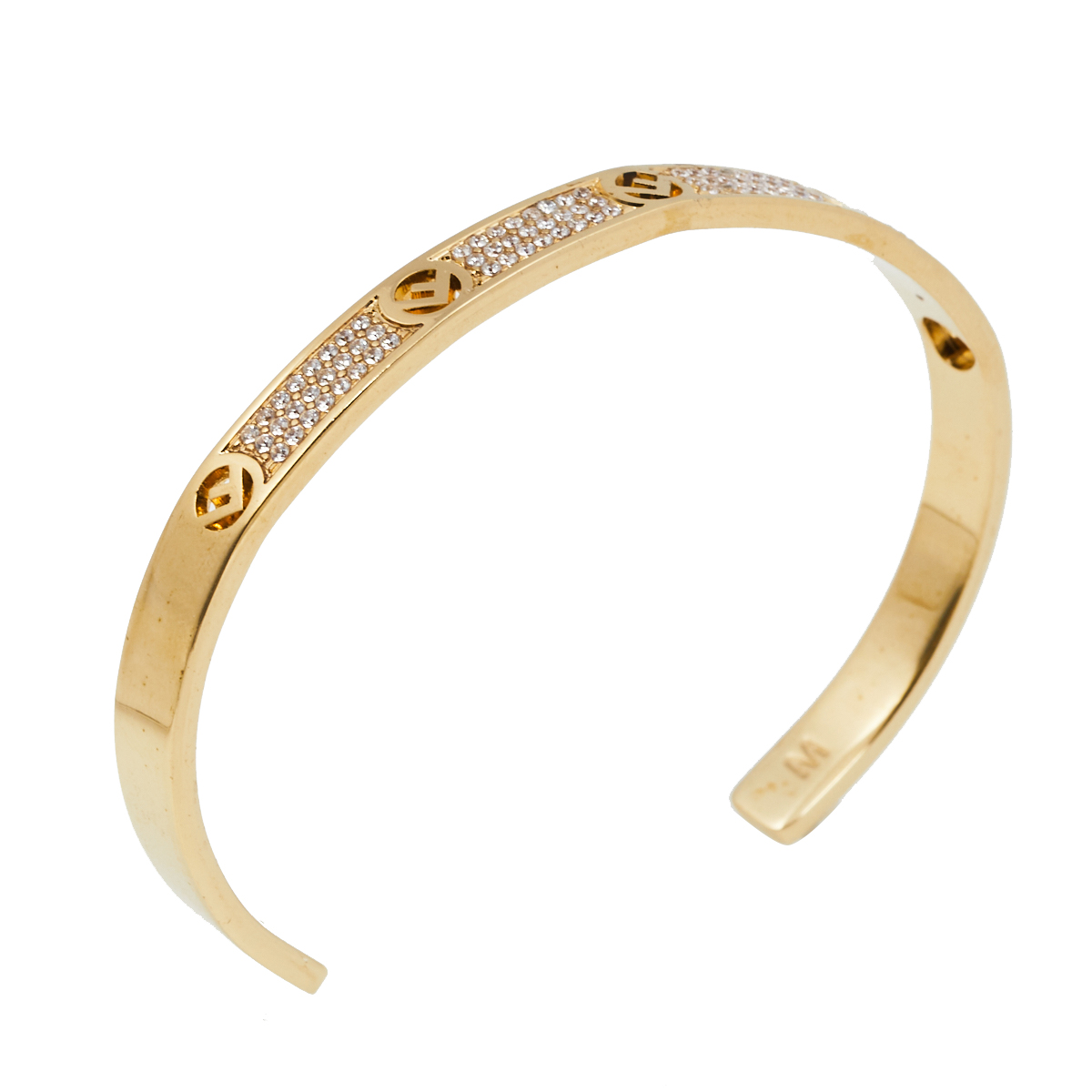 

Fendi F is Fendi Gold Tone Open Cuff Bracelet
