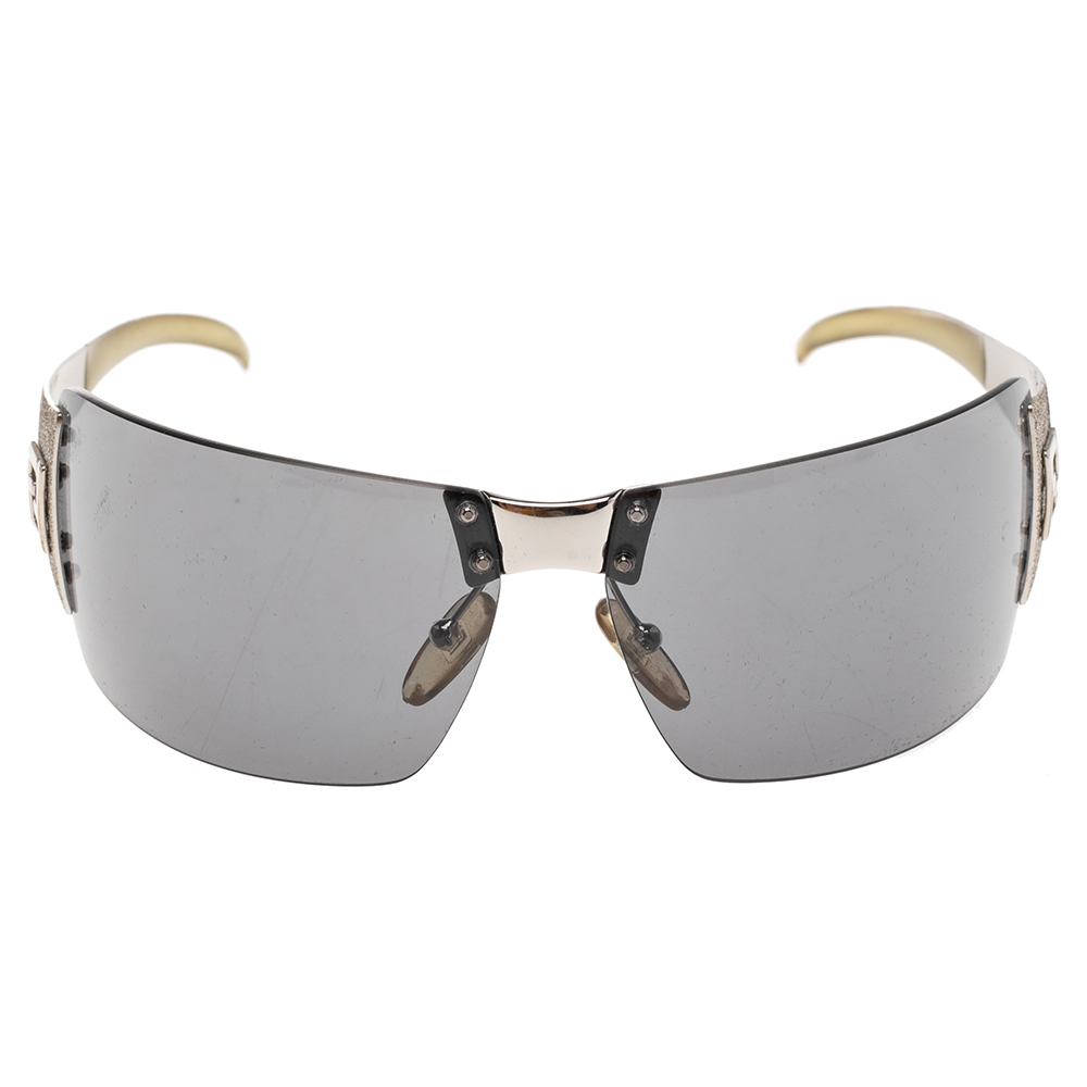 

Fendi Black Acetate FS340 Shield Sunglasses