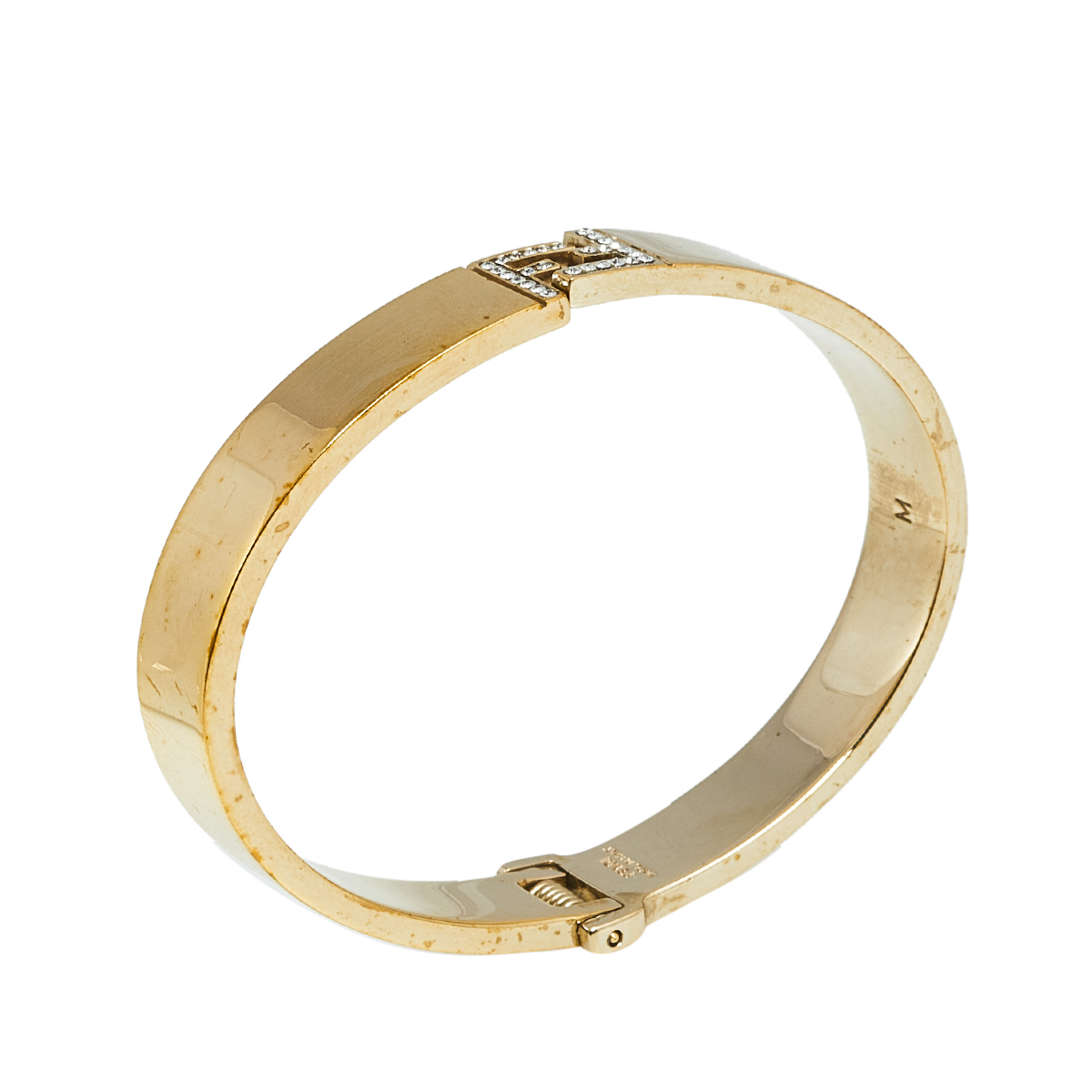 

Fendi Fendista Crystal Gold Tone Bracelet