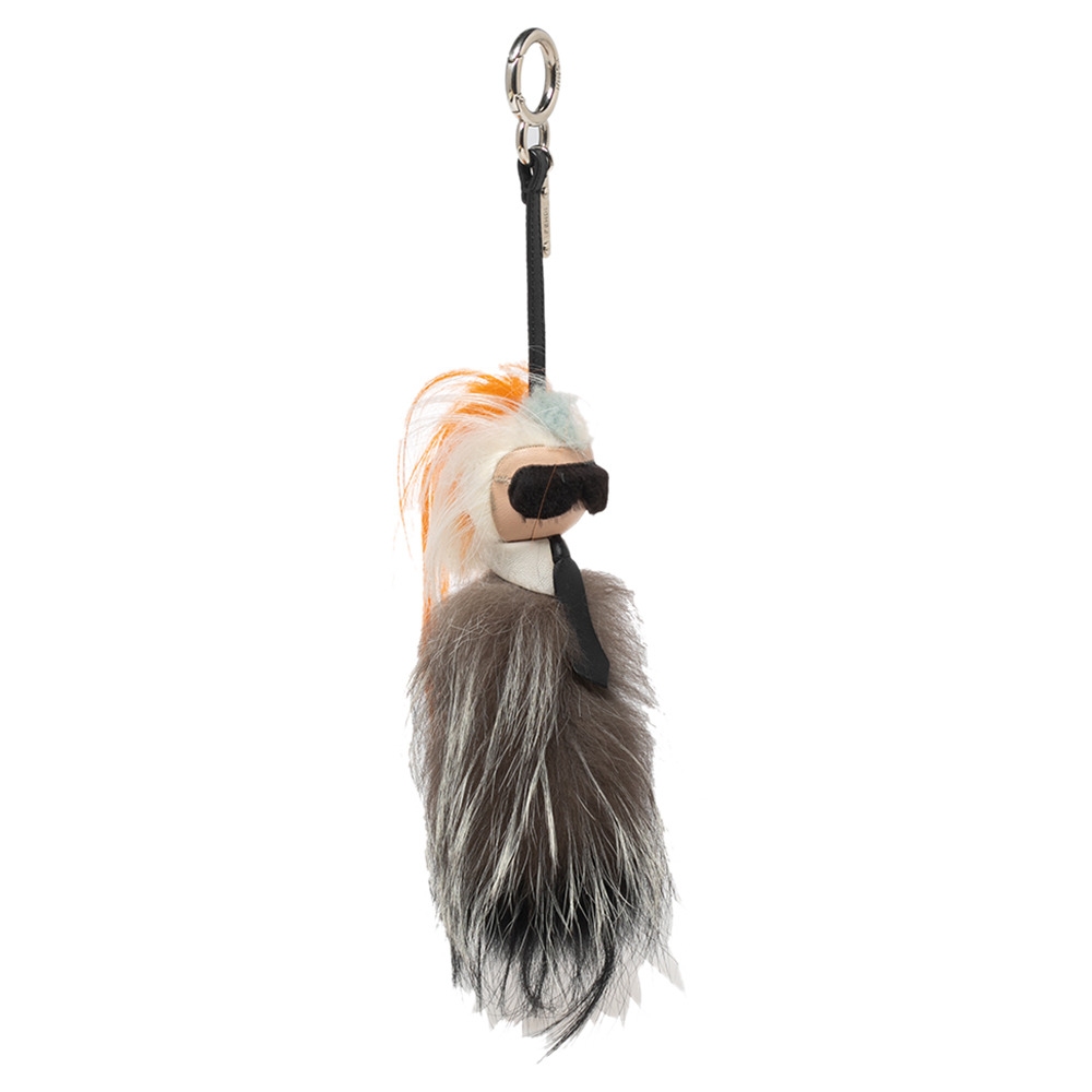 

Fendi Multicolor Fur and Leather Karlito Bag Charm