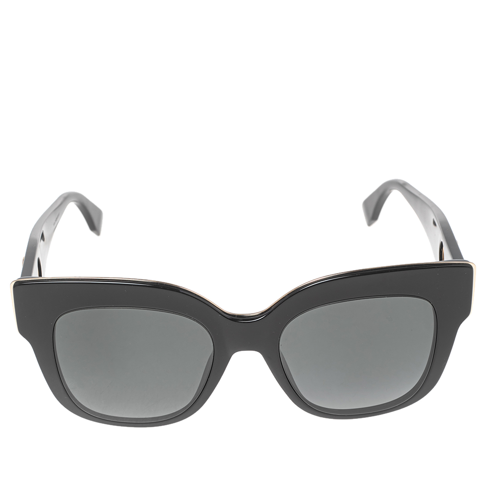 

Fendi Black/ Grey Gradient FF 0359/G/S Square Sunglasses