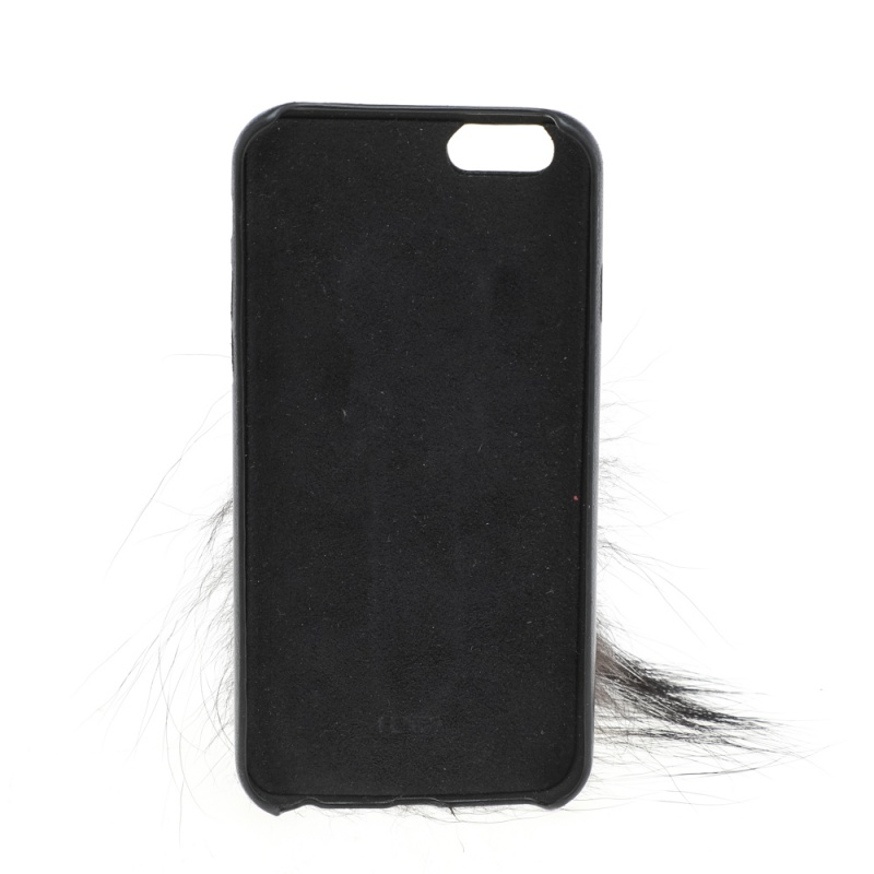 

Fendi Black Leather and Fox Fur Karlito iPhone 6 Case