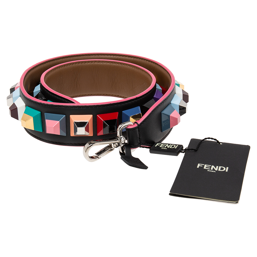 

Fendi Multicolor Leather Studded Strap You Shoulder Bag Strap