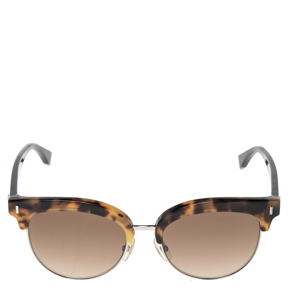 

Fendi FF 0154/S Color Block Cat Eye Sunglasses, Brown