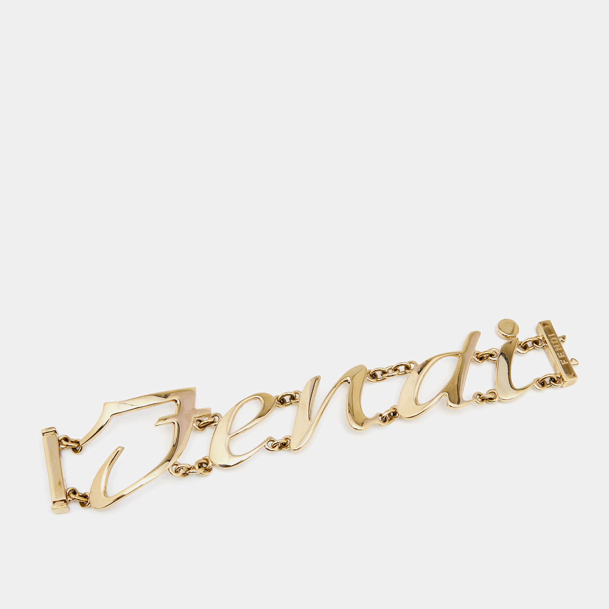 

Fendi Gold Tone Metal Bracelet