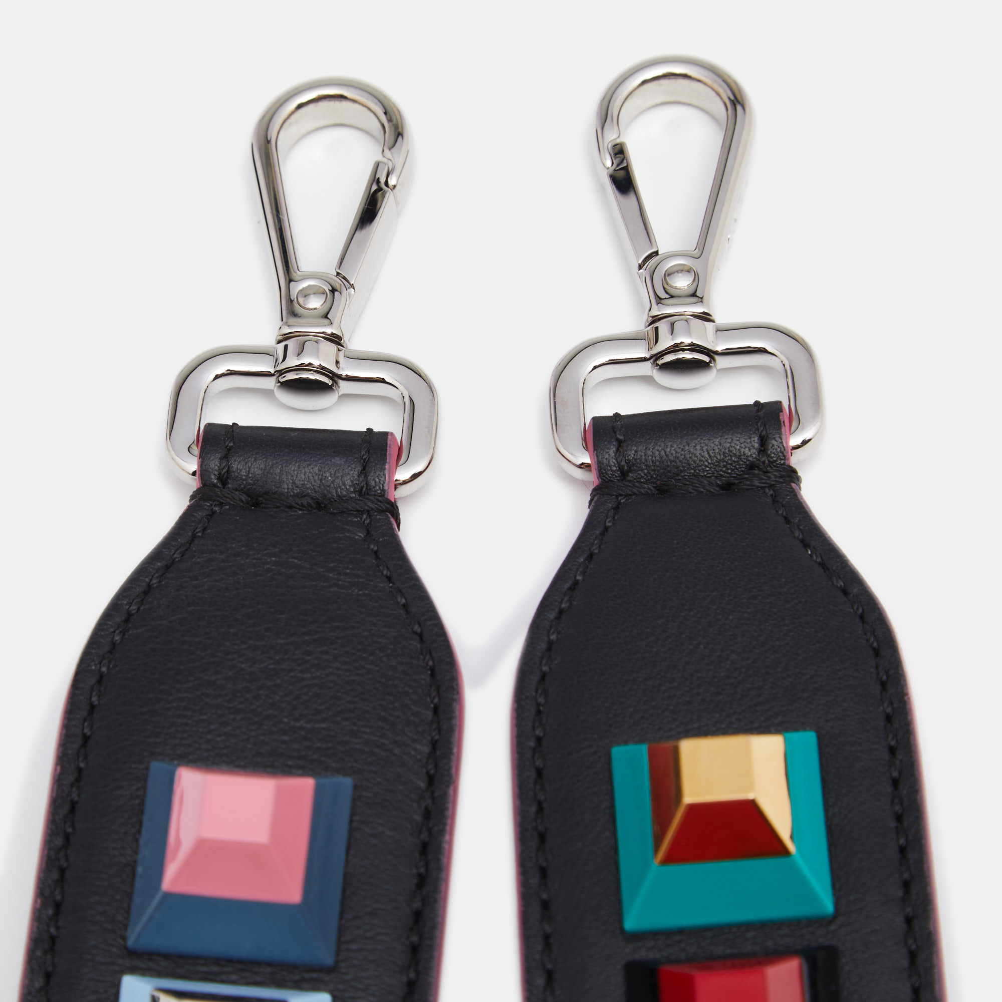

Fendi Multicolor Leather Studded Strap You Shoulder Bag Strap