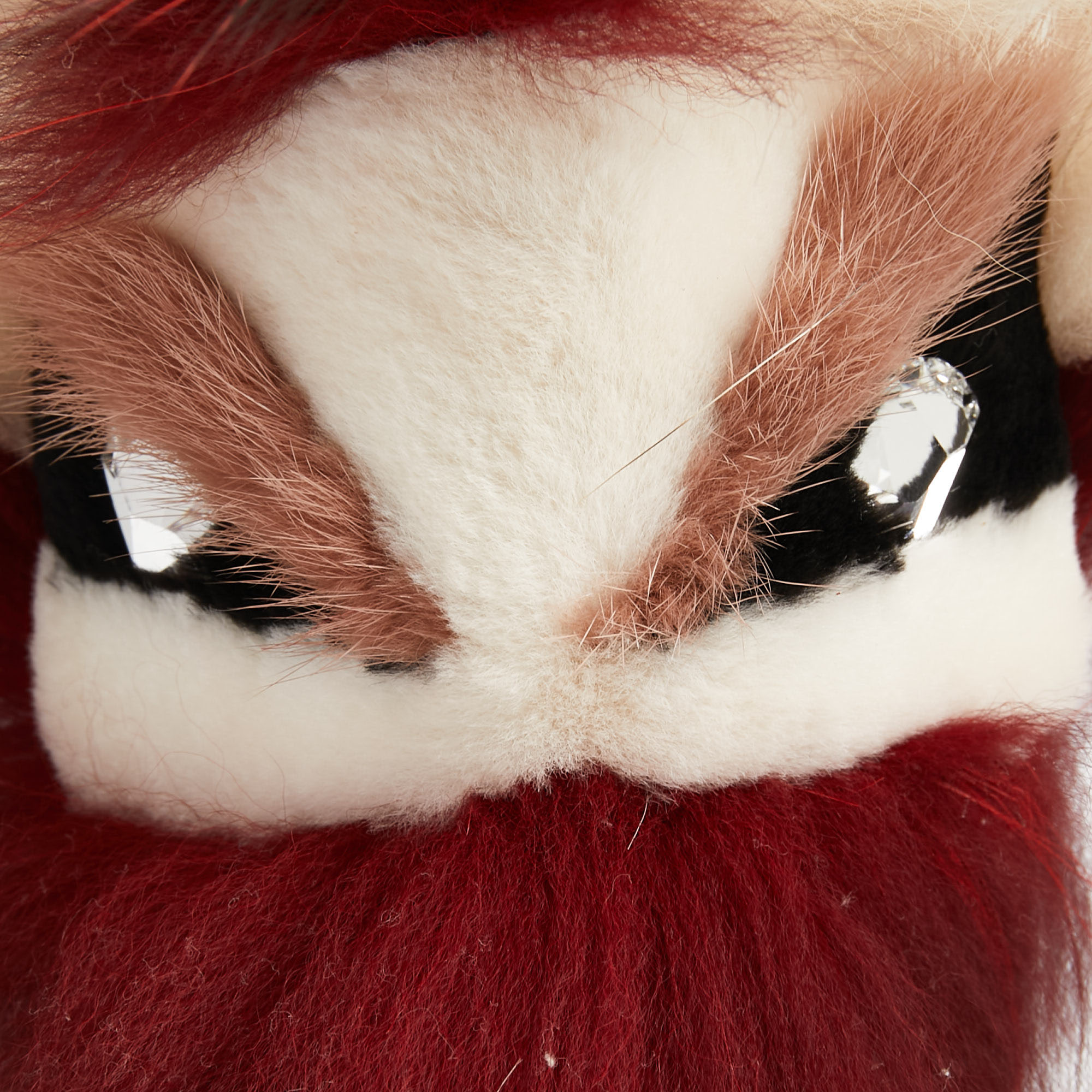 

Fendi Red/Beige Fur Furigami Bag Charm