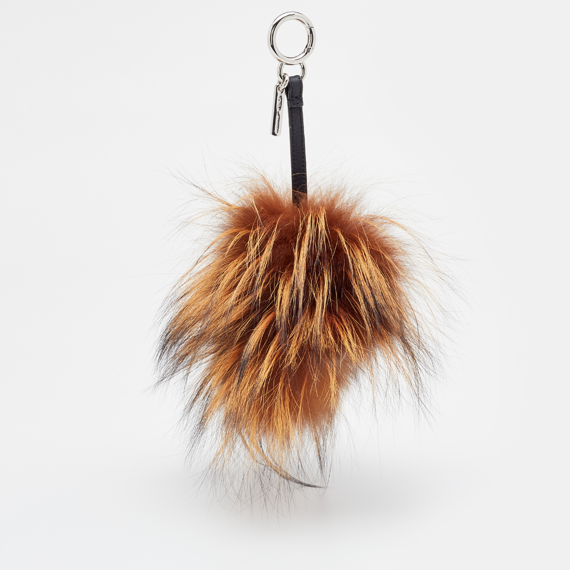 

Fendi Brown Furebel Fur Monster Bag Charm / Key Ring
